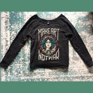 Make Art Not War Pullover